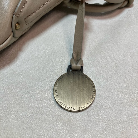 Stuart Weitzman Leather Hobo Shoulder Bag - Picture 5 of 12